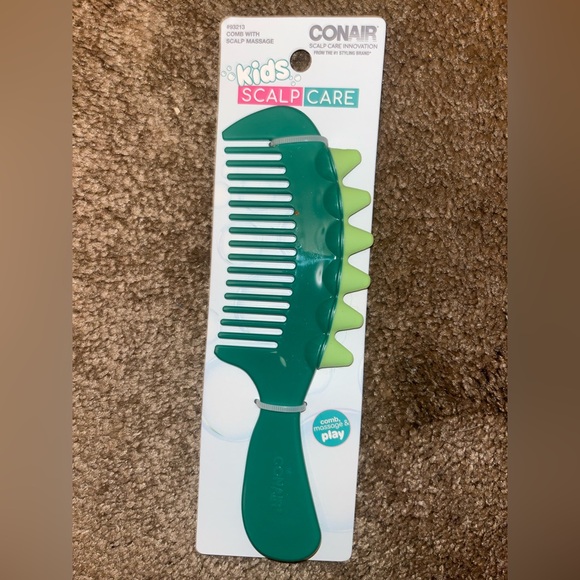 Conair Kids Green Comb w| Scales for Scalp Massage *BRAND NEW/ NEVER USED* - Picture 6 of 11